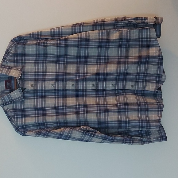 Untuckit Grey and Blue Plaid Casual Button Down Shirt 100% Cotton Size XLarge - Picture 1 of 7